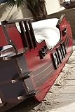 Demeyere 249501 Piraten Bett, Crazy Shark, MDF, 90 x 190 / 200 cm, rot - 5