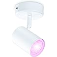 WiZ Colour Imageo Smart Connected WiFi Ceiling Light Spot Fixture. [1 Spot - White] App Control for Indoor Home Lighting, Livingroom and Bedroom