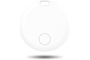 AOWOKA Tracker Bluetooth Item Finder-1Pack，Compatible with Apple Find My APP (iOS Only), ivory