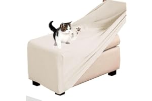 FAIRUO Cuadradas Funda Otomana Redondo Rectángulo Fundas de Reposapiés Sofá Protector de Puff Funda Protectora para Taburete Otomanas Muebles de Reposapiés con Parte Inferior Elástica (Color : @10, Size :