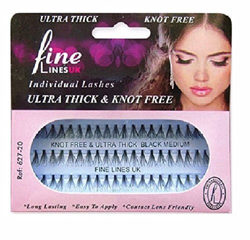 Ultra Thick Knot-Free Individual Cluster Eyelashes (Medium (627-20))