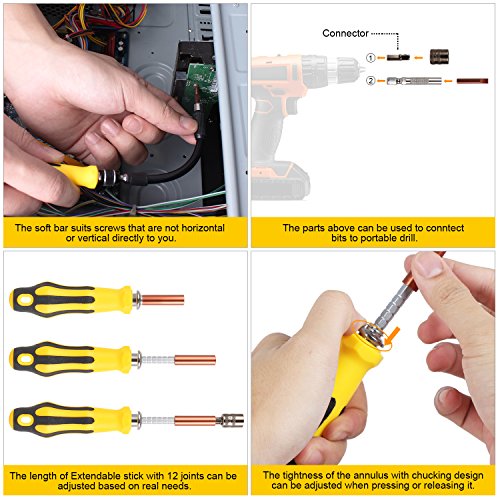 InnoGear 71-1 schraubendreher set professionell magnetische schraubenzieher haushalt elektronik reparaturtool für handy, tablet, pc, laptop - 6