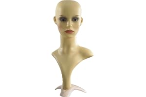 Forever Young UK White Pale Professional Female Mannequin Head for Display Headset, Headphone, Game Console, Hats, Wigs Jewellery