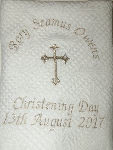 Christening/Baptism/Naming Day Personalised Shawl.