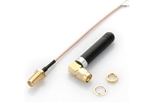 Technikkram Antena SMA de 868 MHz para cable Pigtail CCU3 CCU2 Raspberry Pi CUL USB CC1101 GSM ELV RaspberryMatic pivCCU Homematic Pigtail Cable (Mini antena acodada, 2,15 dBi)