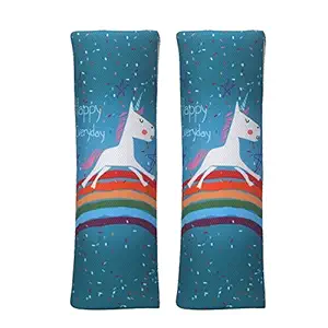 JBBERTH Auto Car Seat Belt Covers Shoulder Pads 2Pcs One Pair (Unicorn)