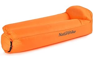 ‎NATUREHIKE Naturehike Air Lounger, Wasserdichtes Luft Sofa mit Portable Paket, Lazy Lounger Aufblasbares Sofa Air Bett für Reisen, Camping, Pool und Beach Parties (Orange)