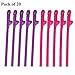 Produktbild Ruikey 20Pcs Penis Trinkhalme Kunststoff Strohhalme Willy Cocktail Accessoire Deko Junggesellenabschied Spaßparty