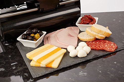 Andrew James – Elektrische Präzisions-Aufschnittmaschine Allesschneider in Schwarz – 19cm Klinge + 2 Extra Klingen für Brot und Fleisch – 2 Jahre Garantie - 7