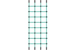 ‎BENELABEL BeneLabel Kletternetz Kinder, Indoor Outdoor Garten Klettergerüst Kinderzimmer Netz Nylonseil Leiter für Spielgeräte, Kinderschaukel, Spielplatz, Baumhaus Hindernisparcours Trainingszubehör,354 x 76cm