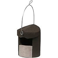 Schwegler Vogelhaus Halbhöhle 2HW - Nistkasten Aus Holzbeton Grau