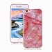 Produktbild iPhone 6S Marmor Hülle, Yunbaozi iPhone 6 Case Marmor Entwurf Weich Hülle Silikon-Gummi Schützend Soft Marble Case Naturstein Textur Flexibel Glatt Étui Anti-Kratzer Granit-Muster Hülle für iPhone 6/6S - Pink