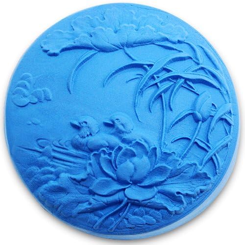 Longzangmandarin duck in lotus pond 0999 Craft Art Silicone Soap mold Craft Molds DIY Handmade soap molds