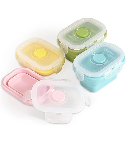 coox Faltbare Frischhaltedose aus Silikon & Glas 250 ml