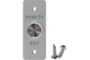 UHPPOTE Momentary Push to Exit Button Outdoor Waterproof Rated IP68 for Door Access Control