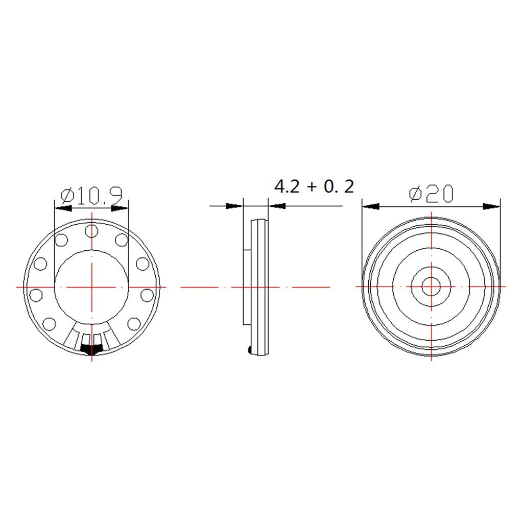 CALANDIS® Magnetic Inside Tweeter 20mm 8ohm Waterproof Speaker Accessories Parts
