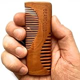 Luxury Wooden Beard Comb | Beard Club | The Best Beard & Moustache Comb for Men | Dual Purpose Teeth | A Great Pocket Comb | Handmade to the Highest Standard