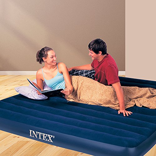 Intex Luftbett Classic Downy Blue King, Blau, 183 x 203 x 22 cm - 2
