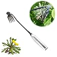 HASTHIP® Weeder Hand Tool, 35cm Garden Weeding Tool Steel 4-Claws Weeder Hand Tool, Portable Weed Puller, Manual Weed Puller for Lawn, Garden, Plant Pot