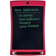 Boogie Board Jot Reusable Writing Tablet- Includes 8.5 in LCD Writing Tablet, Instant Erase, Stylus Pen, Built in Magnets and Kickstand, Maroon