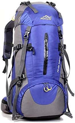 UMEICOOL 50L Mountaineering Backpack High-capacity Professional Waterproof Outdoor Sports Hiking Rock Climbing Camping Backpack With Rain Cover For Adults (blue)