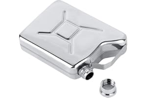 DUOKON 5oz Fiaschetta in Acciaio Inossidabile, Alcol Liquore Boccetta, Fiaschetta Tascabile Portatile di Whisky per Escursione, Trekking, Viaggio,