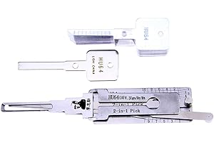 Loboo Idea Lishi HU64 (10) 2 in 1 Pick/Decoder Tool, set di strumenti per fabbro apriserratura per Benz, Chrysler, Maybach, Lauren, Carlson
