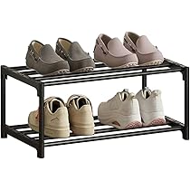 Étagères à Chaussures à 5 Niveaux, Lot De 2, Porte-Chaussures En Métal