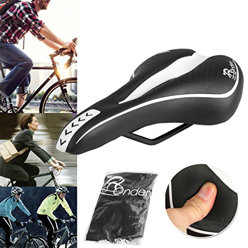 Ondeni Fahrradsattel mit wasserdichter Fahrradsattelbezug MTB Gel Sattel Mountainbike Sattel City Tourensattel Trekking Rennrad Sattel