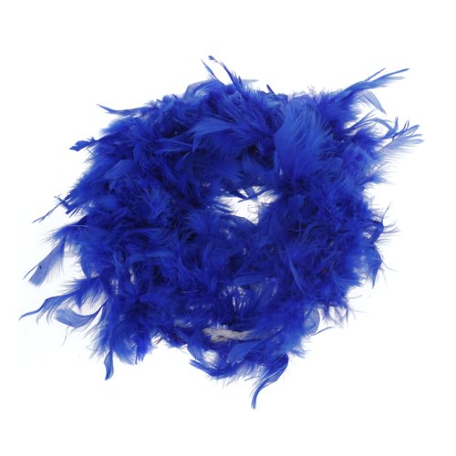 Royal Blue Feather Boa Fluffy Craft Decoration 6.6 Feet Long by Generic