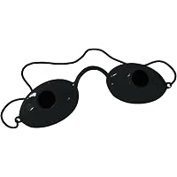 Sicherheits-Schutzbrille Für Lichttherapie & Bräunen – UV-, Infrarot-, IPL-Schutz | Mit Elastischem Kopfband, Schwarz