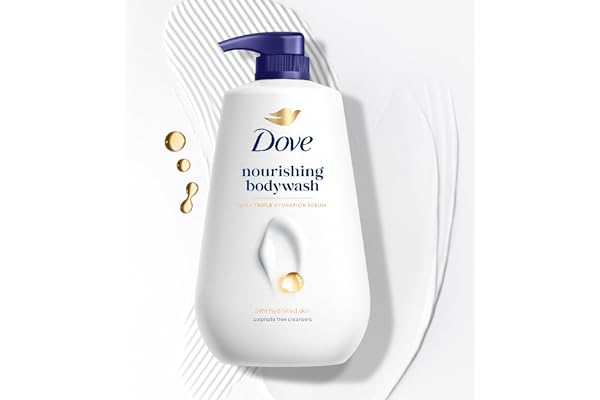 DOVE Nourishing Bodywash, 825ml, for Soft and Smooth Skin, with Triple Hydration Serum & Glycerine, Dermatologically Tested,