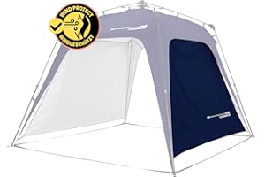 Lumaland Outdoor Pavillon 2,5 x 2,5m oder Seitenteil einzeln | Wasserdicht & UV-Schutz | Gartenzelt inkl. 1x Seitenteil, Tasc