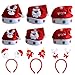 Produktbild ZYDTRIP Weihnachtsmütze für Kinder und Erwachsene, 9er-Pack Weihnachten Stirnband und Hut, Verschiedene Modelle, Nikolausmützen Weihnachtsmann Mütze Weihnacht Nikolaus