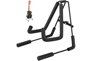 CHUER Supporto per Ukulele e Violino, Universale Portatile Pieghevole Supporto per Ukulele e Violino, Treppiede Salvaspazio