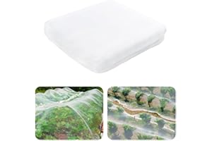 QIMMU Rete Anti Insetti,3X5M Rete Insetti Uccelli,Rete Anti Insetti per Orto,Rete Anti Insetti per Piante,Rete Antinsetto,Rete Insetti,Insetti Nets per Proteggere Piante da Frutta, Ortaggi e Laghetti