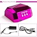 MatrixSight 36W UV Nail Dryer Manicure Machine Diamond Shaped CCFL & LED UV Nail Art Lamp Dryer Gel Polish Nail Art Curing Nails With Timer Both for Home Use and Professional Beauty Nail Salon (Rose)