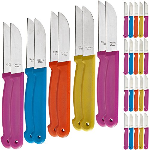 30 Stück Küchenmesser Messer Obstmesser Schälmesser Allzweckmesser Küche Set