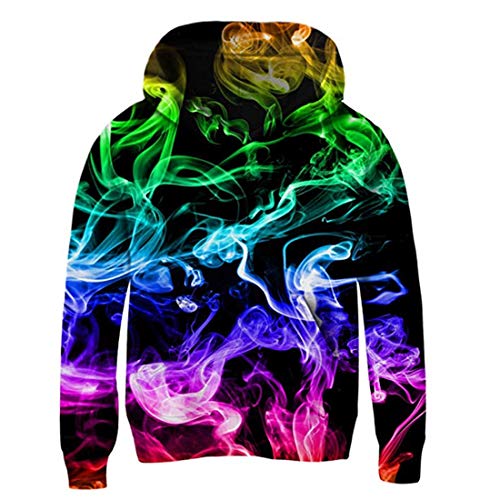 AIDEAONEKids Boys Girls 3D Print Fleece Pullover Hoodies Sweatshirt with Kangaroo Pocket