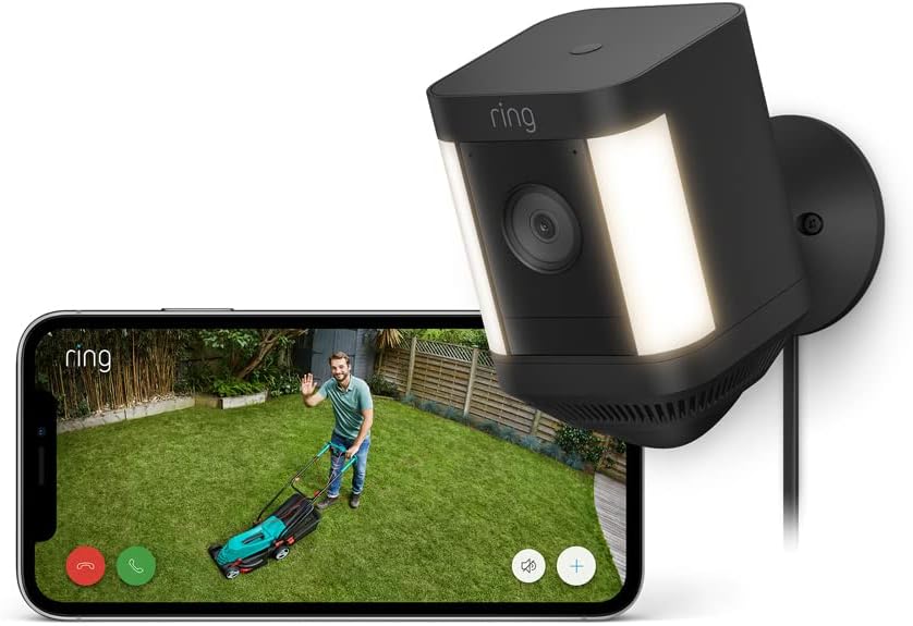Foire Aux Questions Essentielles sur le Ring Spotlight Camera Plus met stekkeradapter