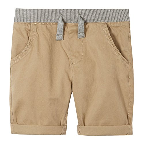 Bluezoo Kids Boy's Beige Ribbed Waist Shorts Age 11
