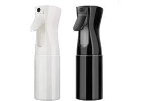 Frdelma 200ml Botella Pulverizadora,Botella Pulverizadora de Agua para Peluqueria, Plantas, Grooming（Negro, Blanco）