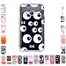 Produktbild Romtronic 4 en 1 Soft Ultra Slim Dünn Silikon Farbmalerei Beschützer Hülle Schutzhülle Schale Back Cover für Samsung Galaxy J1 (2016) SM-J120F Smartphone, Displayschutzfolie und Stylus enthalten (Design 05)