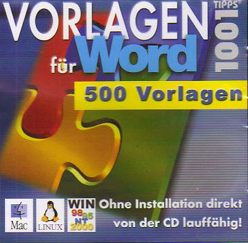 Preisvergleich Produktbild 1001 Tipps: 500 Vorlagen für Word