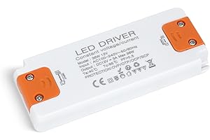 SUCIKORIO Trasformatore LED 12V 36W 3A, Ultra Sottile Alimentatore LED Driver AC 220V a DC 12 Volt Trasformatori Adattatore LEDs a Tensione Costante Senza Sfarfallio per Striscia LEDs, Lampade