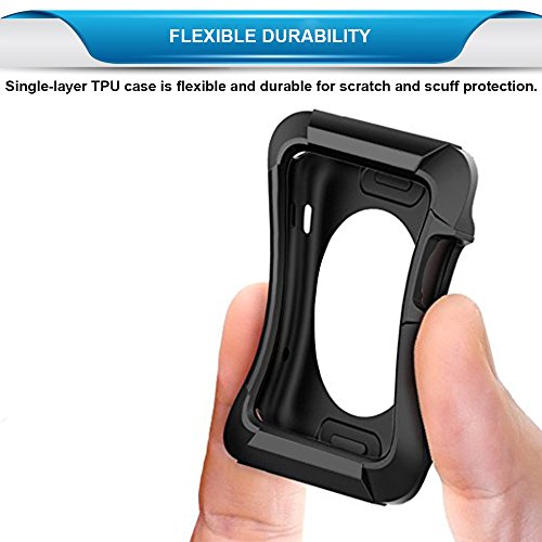  2 Unidades  Funda Apple Watch 42mm Series 1   Series 2   Series 3  iVoler Silicona Case Cover Dura Parachoques Carcasa Funda Bumper para Watch 42mm Series 1   Series 2   Series 3   Ultra-delgado   Shock-Absorci  n   Anti-Ara  azos  - Garant  a Incondicional de 18 Meses