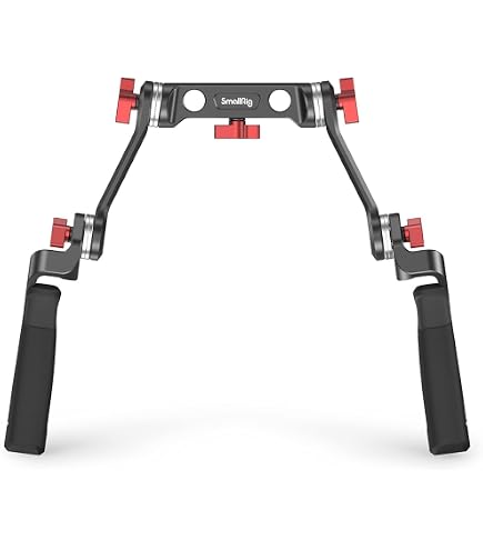 CAMVATE Rosette Style Poignées Pour 15 Mm Rail Rod Clamp DSLR Poignée épaule Cuir (Grip - 4