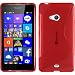 Produktbild PhoneNatic Case für Microsoft Lumia 540 Dual Hülle Silikon rot S-Style + 2 Schutzfolien