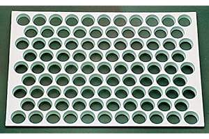 LA BRUNOISE Plaque de 95 découpoirs à tartelettes unies professionnel à 38 mm de diamètre