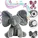 Produktbild Goodsatar Elefant Baby Weiche Plüschtiere Singen Angefüllte Animierte Tier Kinder Puppe Geschenk (Grau)